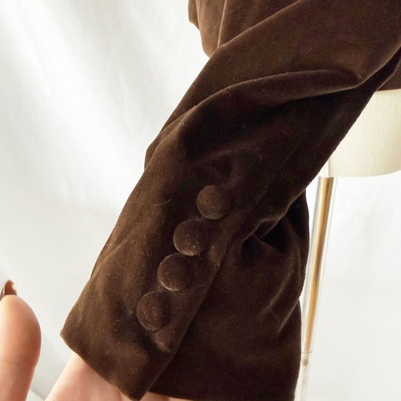 Ralph Lauren 1984 F/W Brown Cotton Velvet Equestrian Jacket Small - Picture 4 of 9